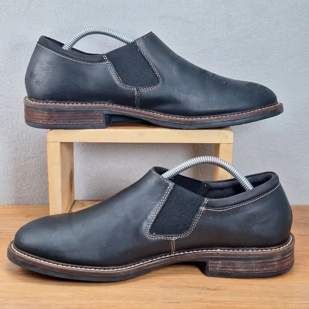 Naot Men's 9 EU 42 Oxford Dress Shoes Black Leather Lace-Up Made in Israel